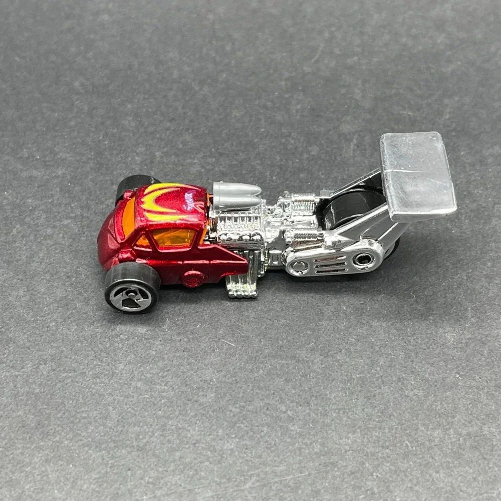 Hot Wheels Whatta Drag Three Wheel Car Red Diecast 1/64 Scale Loose #673